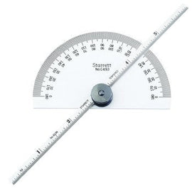 Starrett C493B Protractor & Depth Gage- 6"- Rectangular Head 52534