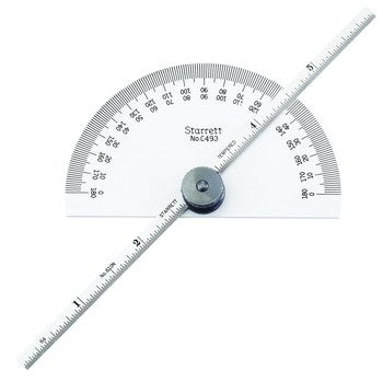 Starrett C493B Protractor & Depth Gage- 6"- Rectangular Head 52534