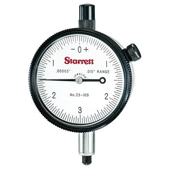 Starrett 81-111-630J Dial Indicator- 0 -.025"- .0001" Grad 53382