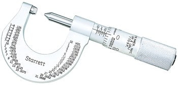 Starrett 575EP Screw Thread Micrometer- 0-1"- 28-30 Tpi 56163