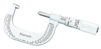 Starrett 585DP Screw Thread Micrometer- 1-2" 56168