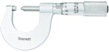 Starrett 575MEP Screw Thread Micrometer- 0-25mm- 0.5-0.7mm Pitch 56325