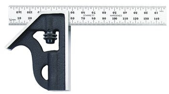 Starrett C33H-12-4RW/SLC Combination Square- With Standard Letter Of Certification- 12"- 4R Grads 66897