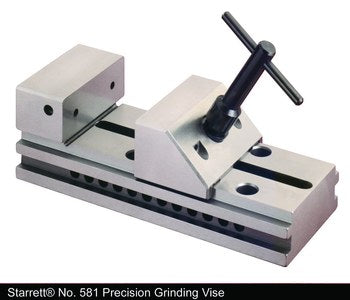 Starrett 581 Precision Grinding Vise With T-Handle Wrench 64962