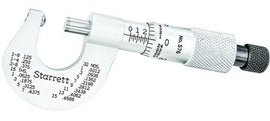 Starrett 576XR Outside Micrometer With Rounded Anvil 66441
