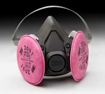 3M Half Facepiece Respirator Ass'y 6391/07003AAD Lg w/3M Pticulate Filters 2091/07000AAD P100 7000126164