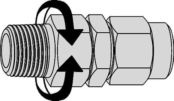 Cejn 19-958-1292     Adapter - 8mm x 12 mm (Stream-Line) x 1/4" Swivel Male NPT Price Per 10