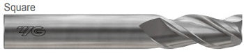 YG-1 E5G95008 ALU-POWER HPC 3 FLUTE 37 DEGREE HELIX END MILL 1/8 x 1/8 x 1/4 x 1-1/2 Alu-Power HPC Price Per 1
