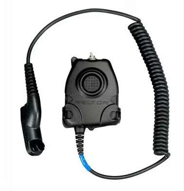 3M PELTOR Push-To-Talk (PTT) Adapter, Motorola Turbo, NATO Wiring, FL5063-02 - 7010384262