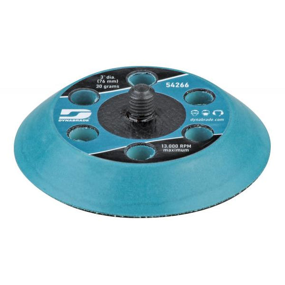 Dynabrade 54266 3" (76 mm) 6-Hole Short Hook Vac Pad