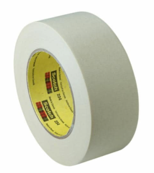 3M 02982 General Purpose Masking Tape 234, Tan, 24 mm x 55 m, 5.9 mil - 21200029820