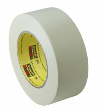 3M General Purpose Masking Tape 234, Tan, 24 mm x 55 m, 5.9 mil - 21200029820