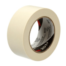 3M General Use Masking Tape 201+, Tan, 48 mm x 55 m, 4.4 mil - 51115647420