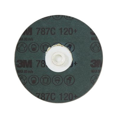 3M Roloc Fibre Disc 787C, 120+, TS, 4 in, Die RS400BB, 25/Carton - 7100100959