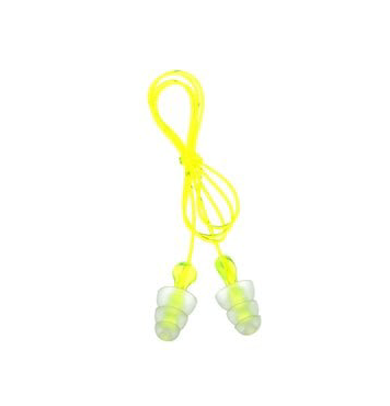 3M 98016 Tri-Flange Earplugs P3000, Corded - 7000127187