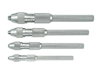 Starrett S162Z Pin Vise Set- (162A/B/C/D) In Vinyl Case 50604