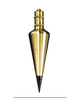 Starrett PBB-8 Plumb Bob- Solid Brass- 8Oz. 36270