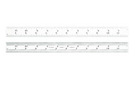 Starrett 1604R-6 Stainless Steel Rule- 6"- 4R Grads 53210