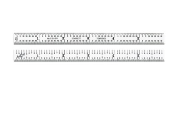 Starrett C404R-48 W/SLC Rule With Standard Letter Of Certification- 48"- 4R Grad- Heavy Spring Tempered 66889