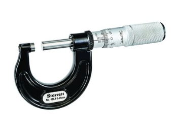 Starrett 436.1MXFL-25 Outside Micrometer- 0-25mm- 0.01mm Grads 68050