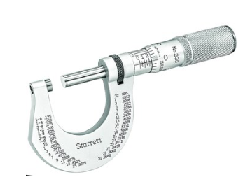 Starrett T436.1XFL-4 Outside Micrometer- 3-4"- .0001" Grads 68021