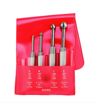 Starrett S829EZ Small Hole Gage- Set Of 4- 829A-B-C-D- 53074