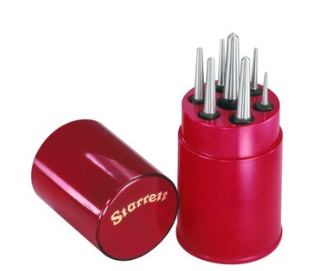 Starrett S264WB Center Punch- Set Of 7 (A-B-C-D-E-F-G) 51285