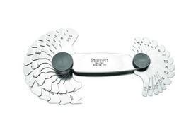 Starrett 155 Screw Pitch Gage- 27 Leaves 2-1/4-28Tpi 50588