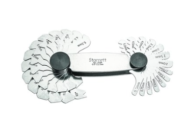 Starrett 159M Screw Pitch Gage- 22 Leaves 0.5-11.5 Tpi 50591