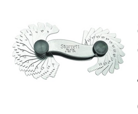 Starrett 474 Screw Pitch Gage- 4-80 Tpi- 28 Leaves 52486