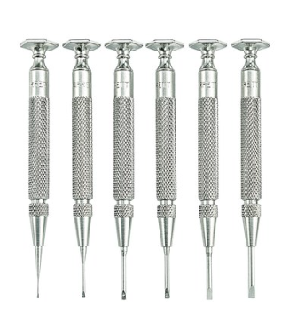 Starrett S555Z-6 Jewellers' Screw Drivers- Set Of 6 52564