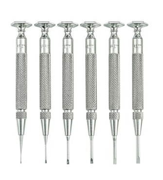 Starrett S555Z-7 Jewellers' Screw Drivers- Set Of 7 52566