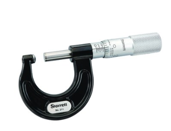 Starrett 211XP Outside Micrometer- Rounded Anvil-  0-1" 66428