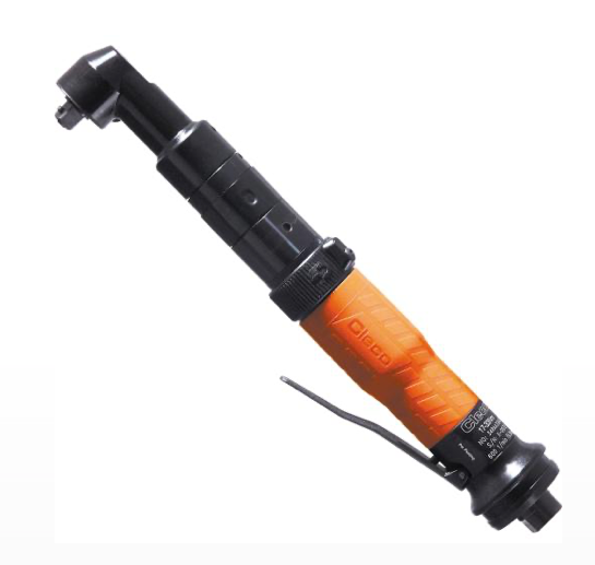 Cleco 34RAA75AZ3 Clutch Shut-Off Pneumatic Angle Nutrunner Collar Reverse Lever Start