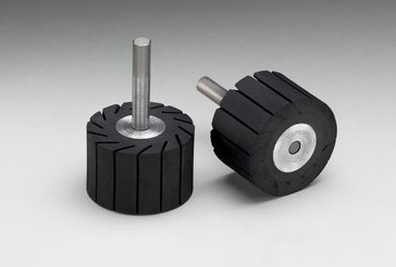 3M Rubber Slotted Expander Wheel 77718, 1-1/2 in x 1 in 1/4 Diameter Shank