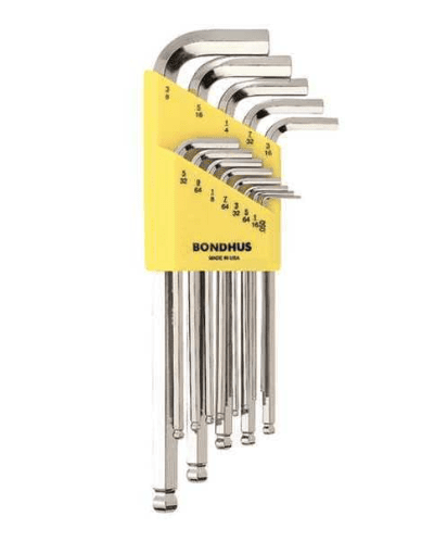 Bondhus 13 Piece SAE L - Shape Hex Key Set, 16937 - WesTorque