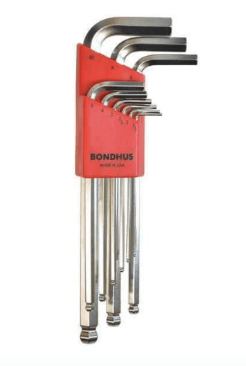 Bondhus 9 Piece Metric L - Shape Hex Key Set, 16999 - WesTorque