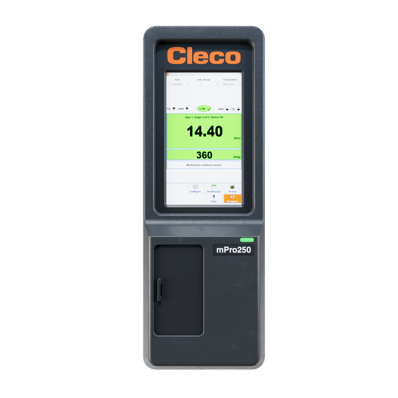 Cleco mPro250 - NA Cordless Controller - Power Cord, Software Bundle - WesTorque