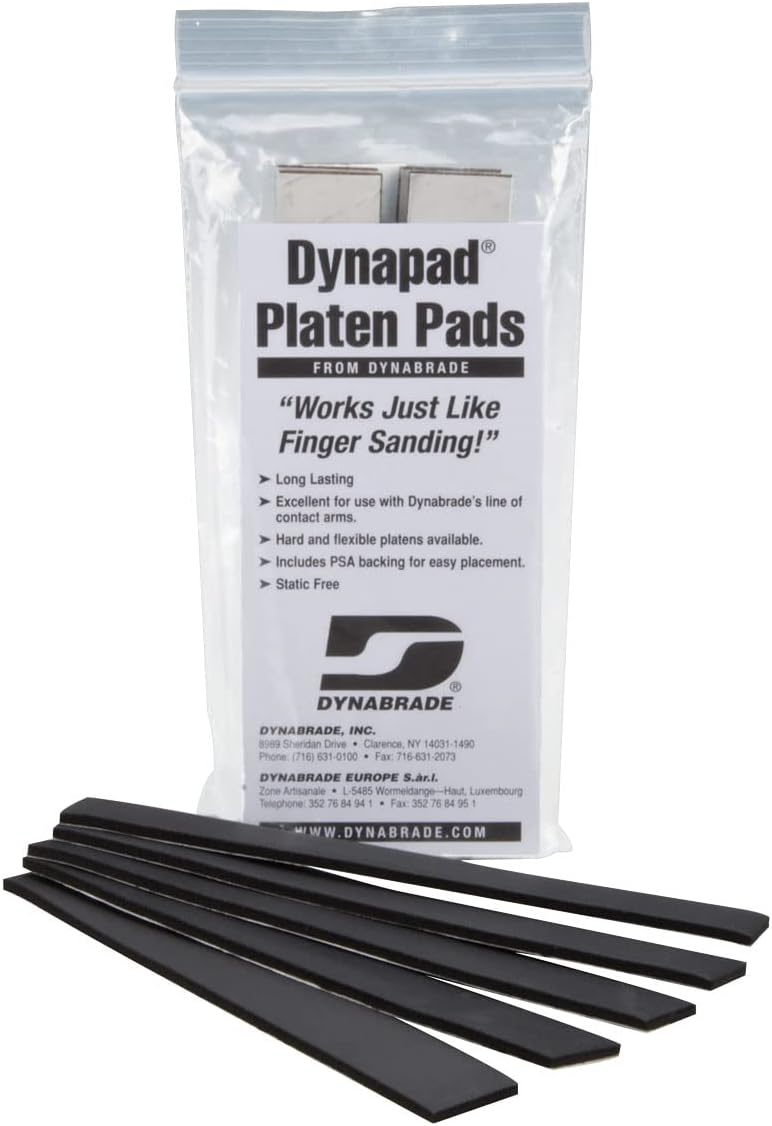 Dynabrade 11026 1/2" (13 mm) W x 7" (178 mm) L DynaPad Hard Platen Pad 5-Pkg.