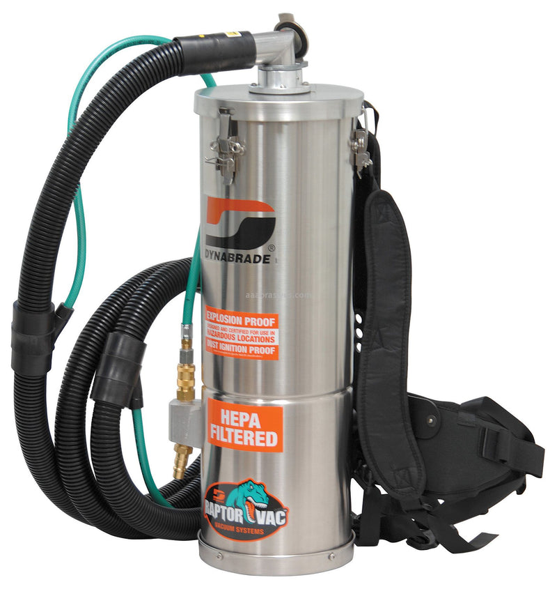 Dynabrade 61472 Raptor Vac Pneumatic Vacuum - Backpack Style