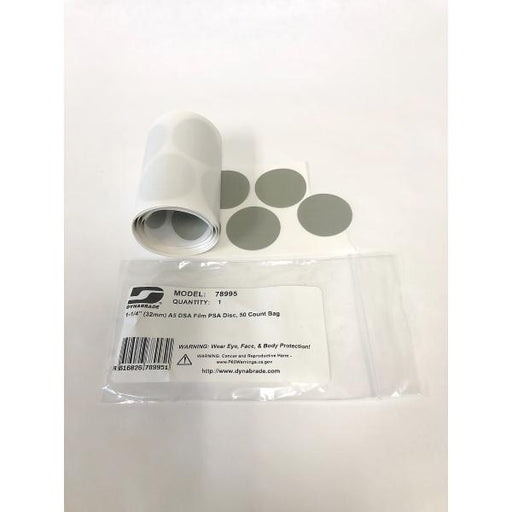 Dynabrade 78995 1 - 1/4" (32mm) A5 DSA Film PSA Disc, 50 Count Bag - WesTorque