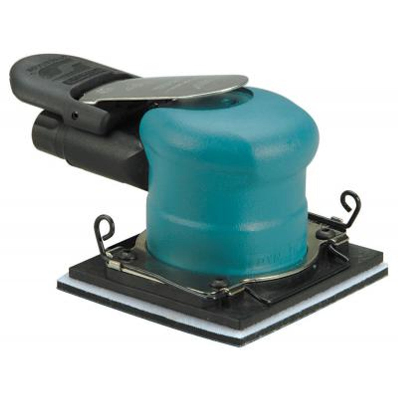 Dynabrade 57920 4" W x 4-5/16" L (102 mm x 110 mm) Dynabug "Model T" Orbital Sander, Non-Vacuum with Clips