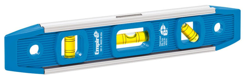 Empire 581 - 9 9 - Inch Dark Blue Aluminum - Sided Dark Blue Torpedo Level with Overhead Viewing Slot - WesTorque