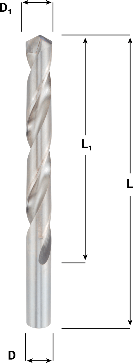 GWS 12001562 carbide - tip jobber length drill - WesTorque