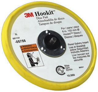 3M 05756 Hookit Medium Disc Pad - Hook & Loop Attachment - 6 in Diameter