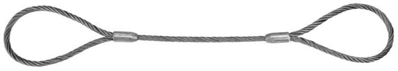 Lift - All 12IEEX4 1/2In X 4' E/E 6X19 Wire Rope Sling - WesTorque