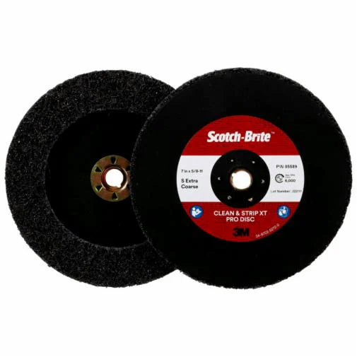 3M SB Clean & Strip XT Pro TN QC Disc XO-DN SiC Extra Coarse Purple 7 inx5/8 in-11 5 ea/Cs 3806055892