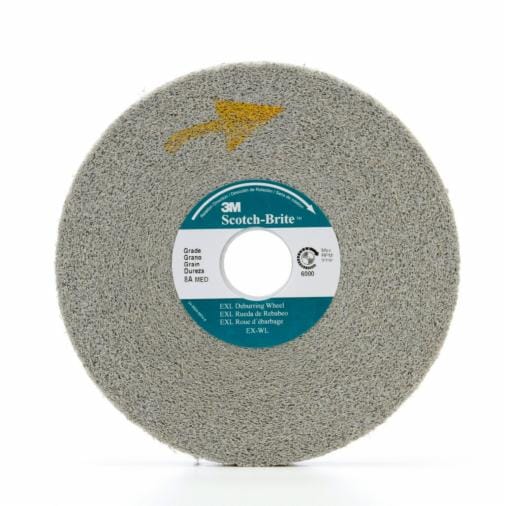 3M 5132 Scotch-Brite EXL Deburring Convolute Wheel, XL-WL, 9S Fine, 6 in x 1 in x 1 in - 48011051321