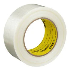 3M 86526 Scotch Filament Tape 897, Clear, 48 mm x 55 m, 5 mil - 24/case