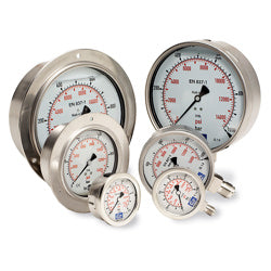 Cejn 19-940-2120  0-14500 PSI Pressure Gauge 2.5" Diameter BTM Mount 1/4" Male BSPP